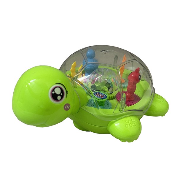 لاکپشت اسباب‌بازی موسیقی و حرکتی با طرح چرخ دنده  