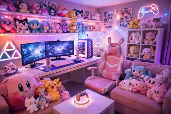 استراتژیهای خلاقانه برای چیدمان اتاق گیمینگ با عروسک-آیا به دنبال ایدههای خلاقانه برای چیدمان اتاق گیمینگ با عروسک هستید؟ از اکشنفیگور و فیگورهای نوری گرفته تا سبک خای مختلف چیدمان، همه نکات برای اتاقی جذاب.